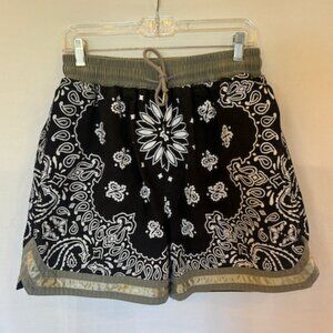 ASKYURSELF Army Green Cashew Nut Men's shorts